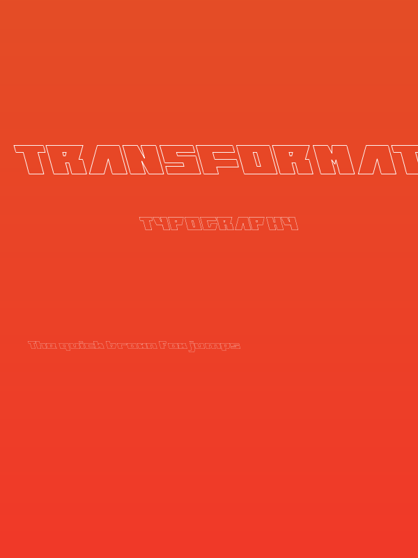 TRANSFORMATION-Hollow Poster