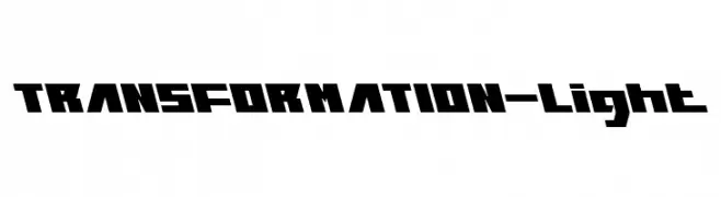 TRANSFORMATION-Light  Fuentes Gratis Descargar