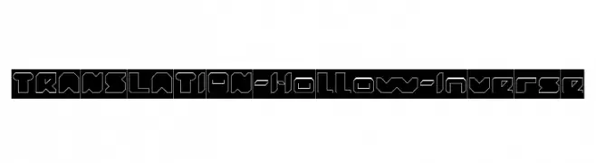 TRANSLATION-Hollow-Inverse  フリーフォントのダウンロード