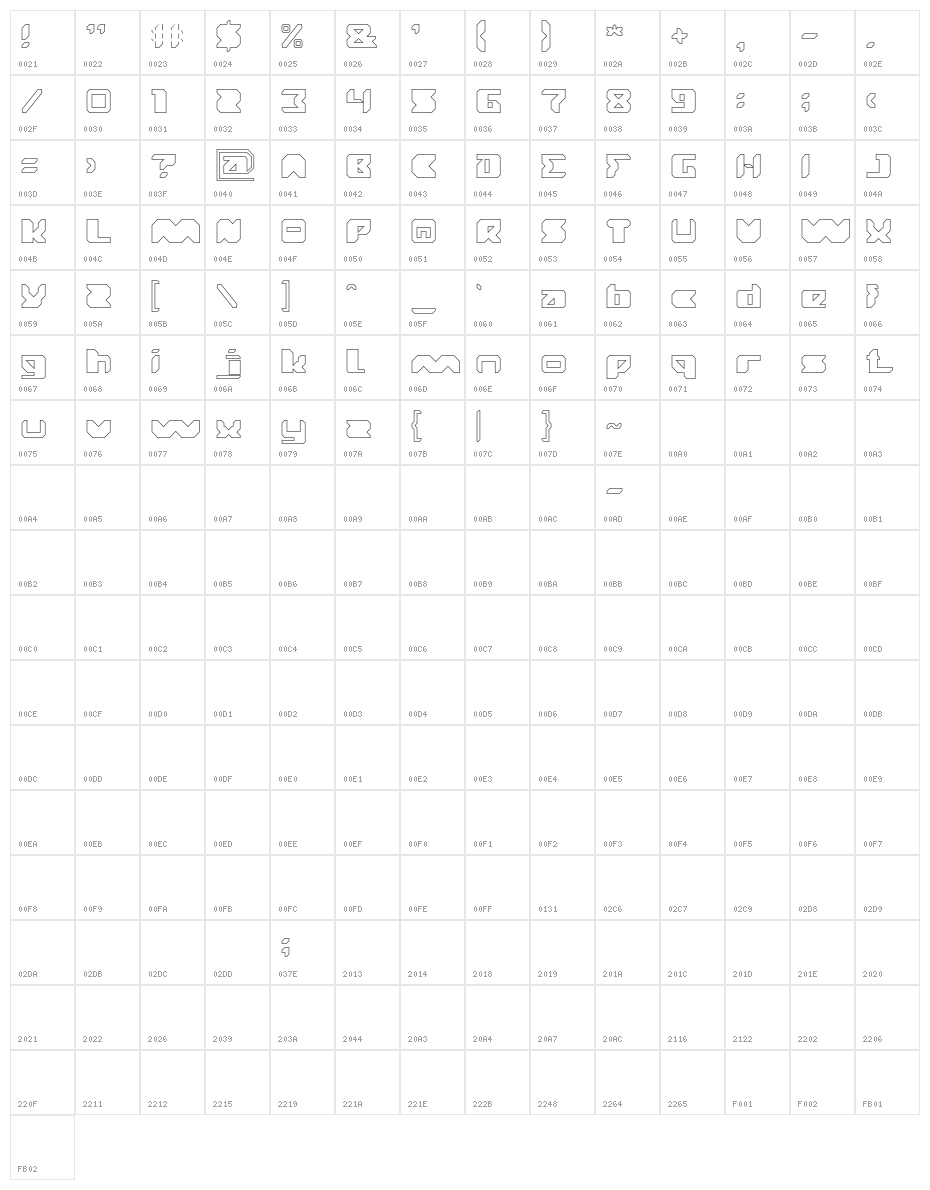 TRANSLATION-Hollow Character Map