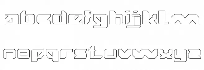 TRANSLATION-Hollow फ़ॉन्ट लोअरकेस