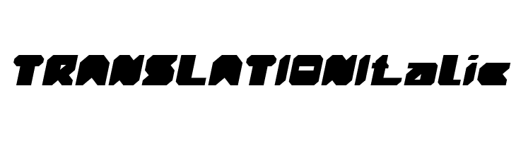 TRANSLATION Italic  Скачать бесплатные шрифты