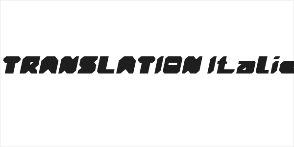 TRANSLATION Italic Logo