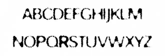 TRASH Schriftart Groß