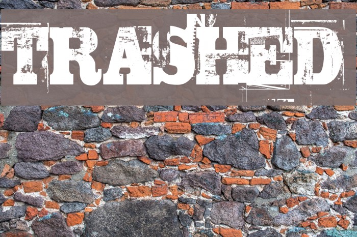 TRASHED फ़ॉन्ट examples