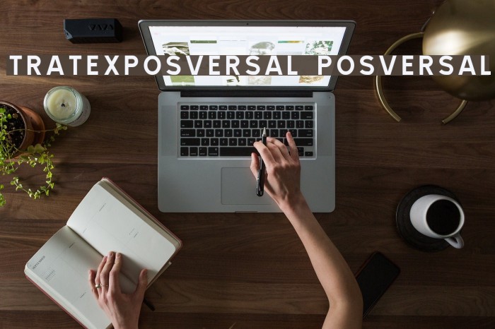TRATEXPOSVERSAL POSVERSAL Font examples