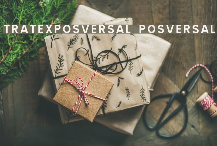 TRATEXPOSVERSAL POSVERSAL Font examples