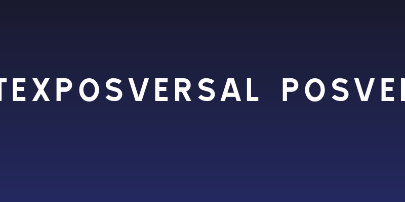 TRATEXPOSVERSAL POSVERSAL Social Header