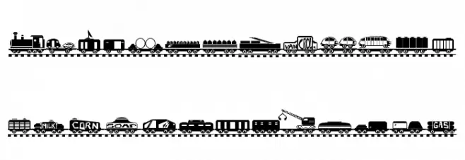 TREIN Fonte MAIÚSCULAS