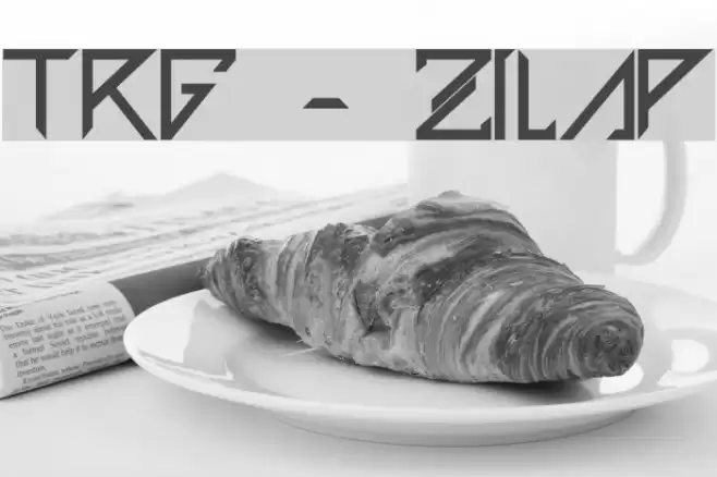 TRG - Zilap Font examples