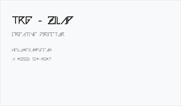 TRG - Zilap Business Card