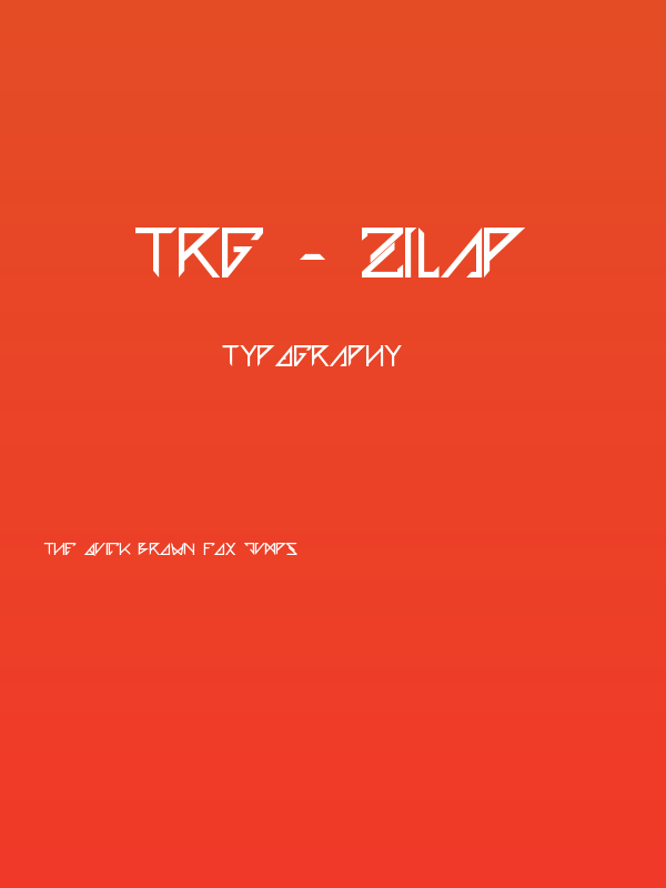 TRG - Zilap Poster