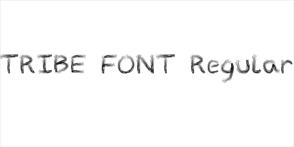 TRIBE FONT Regular Logo