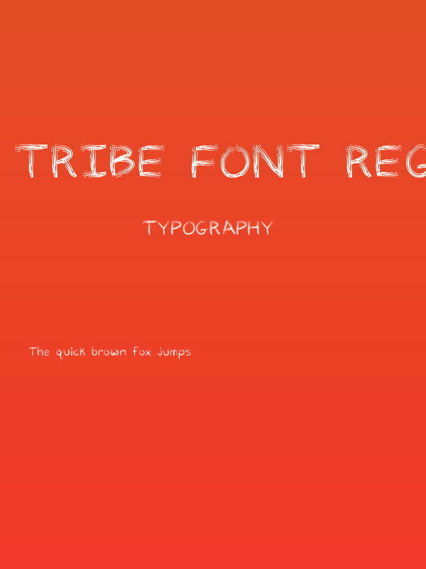 TRIBE FONT Regular Poster