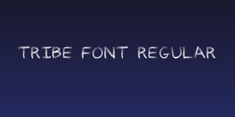 TRIBE FONT Regular Social Header