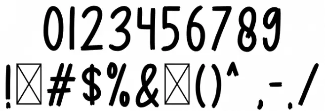 TRICK OR TREAT Font OTHER CHARS