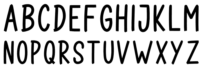 TRICK OR TREAT Font LOWERCASE