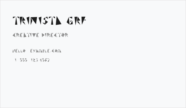 TRINISTA GRF Business Card