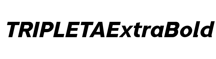 TRIPLETAExtraBold Font