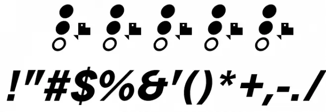 TRIPLETAExtraBold Font OTHER CHARS