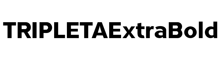 TRIPLETAExtraBold  les polices de caractères gratuit tlcharger