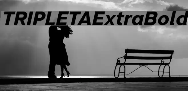 TRIPLETAExtraBold Font examples