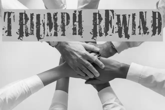 TRIUMPH REWIND Font examples