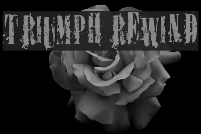 TRIUMPH REWIND Font examples