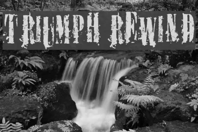 TRIUMPH REWIND Font examples