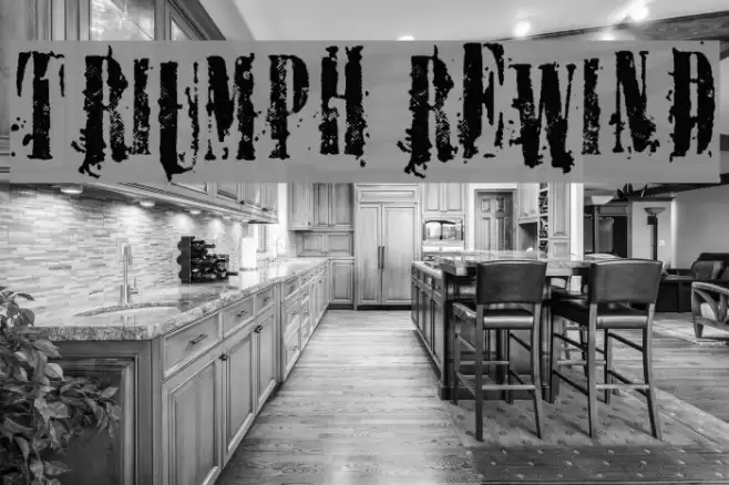 TRIUMPH REWIND Font examples