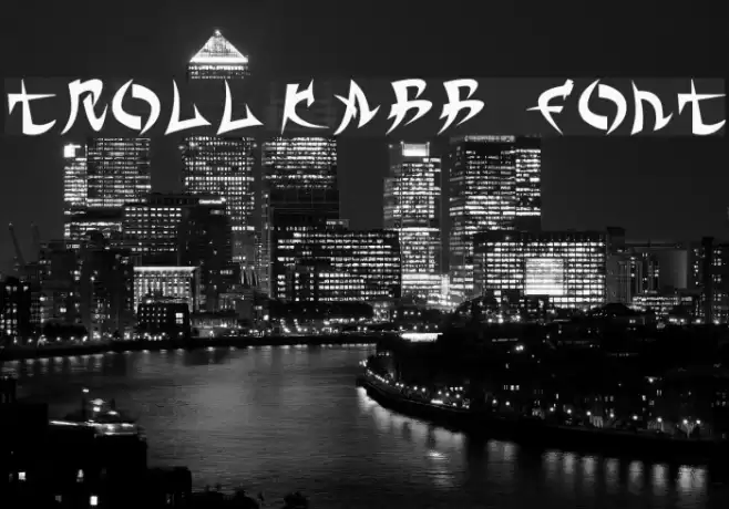 TROLL KABBç FONT Font examples