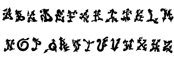 TROLL Font LOWERCASE