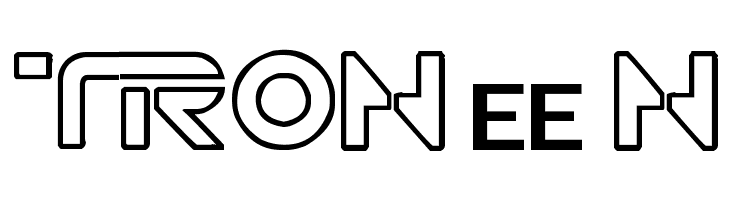 TRON muestre CINE1  Скачать бесплатные шрифты