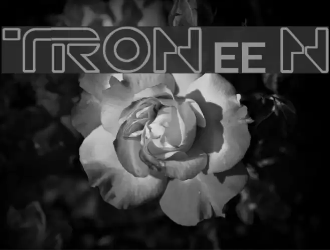 TRON muestre CINE1 Font examples