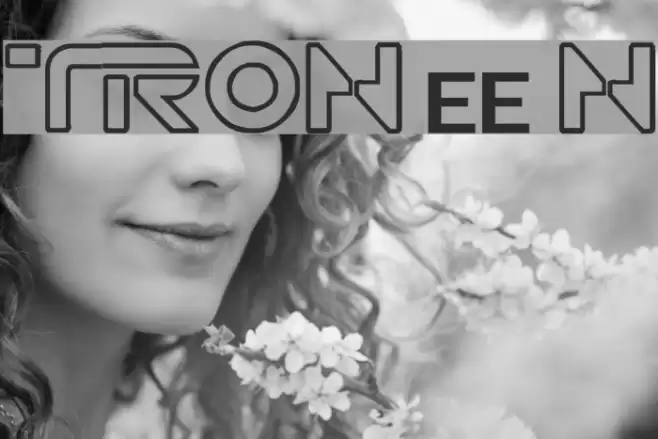 TRON muestre CINE1 Font examples