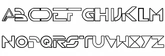 TRON Fonte MAIÚSCULAS