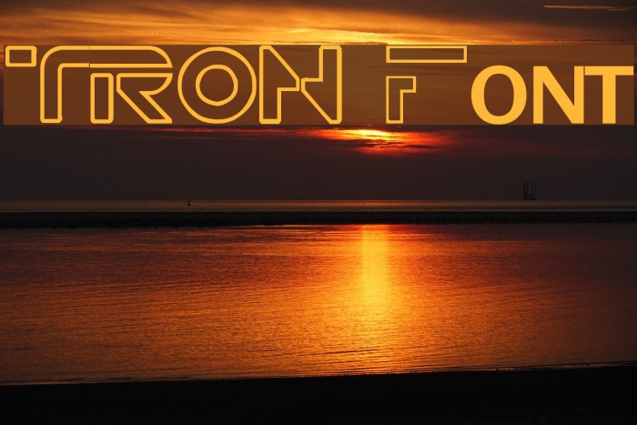 TRON Font examples