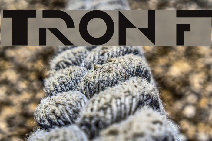 TRON Font examples