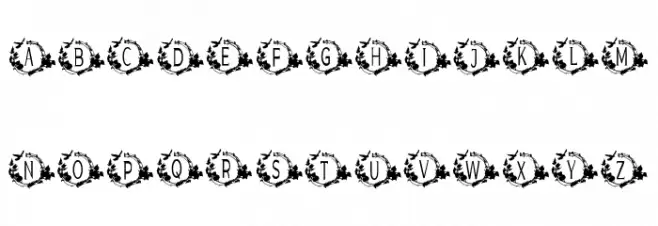 TROPICAL MONOGRAM Font LOWERCASE