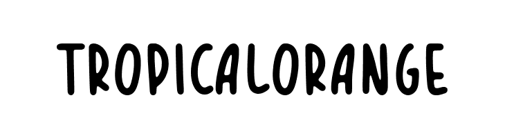 TROPICAL ORANGE  font caratteri gratis