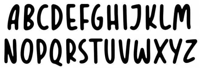 TROPICAL ORANGE Font Litere mici
