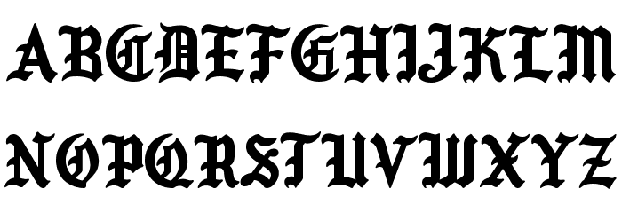 TROUBLE Personal Use Font LOWERCASE