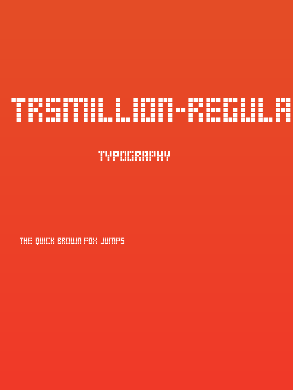 TRSMillion-Regular Poster