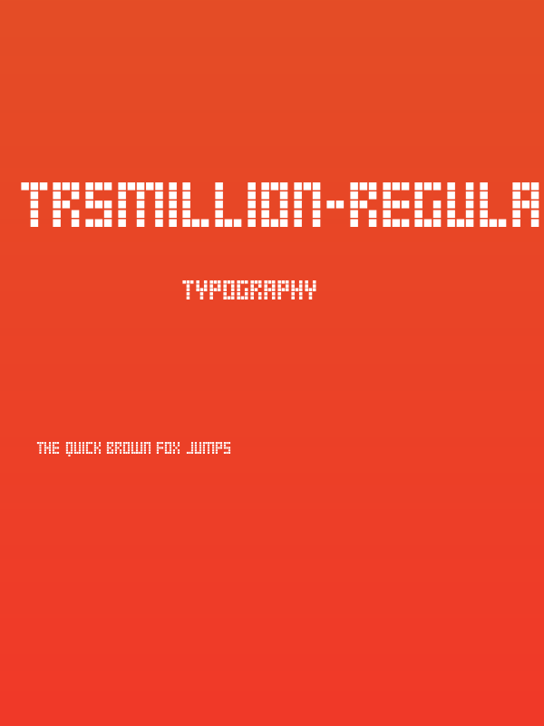 TRSMillion-Regular Poster