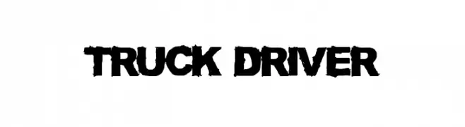 TRUCK DRIVER  Free Fonts Download