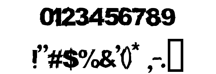 TRUCK DRIVER Font OTHER CHARS