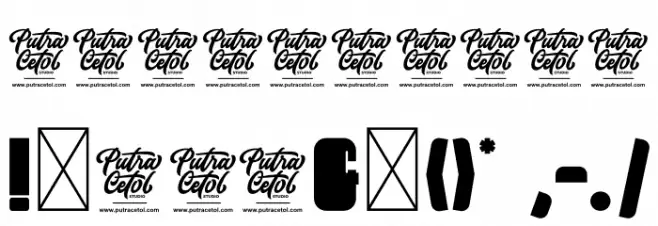 TRUCK MACHINE Font OTHER CHARS