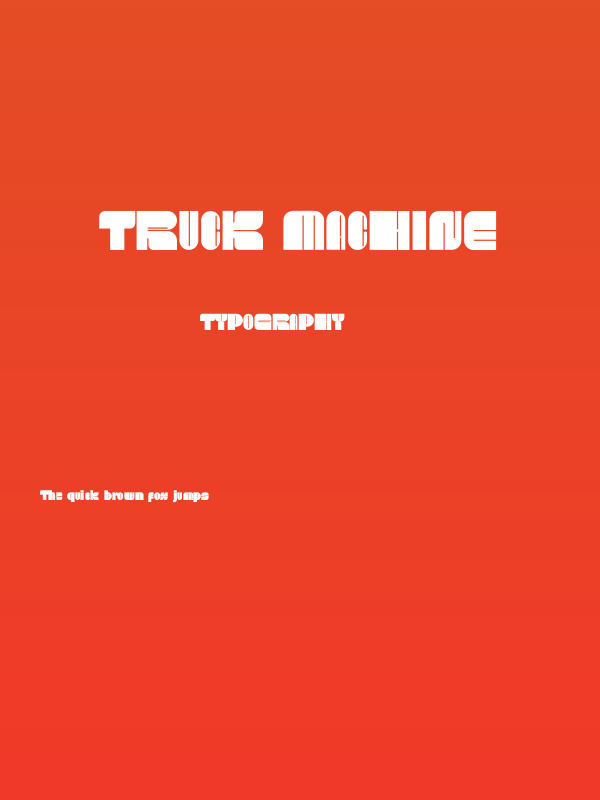 TRUCK MACHINE Poster