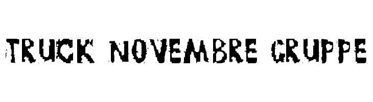 TRUCK NOVEMBRE GRUPPE  Frei Schriftart Herunterladen