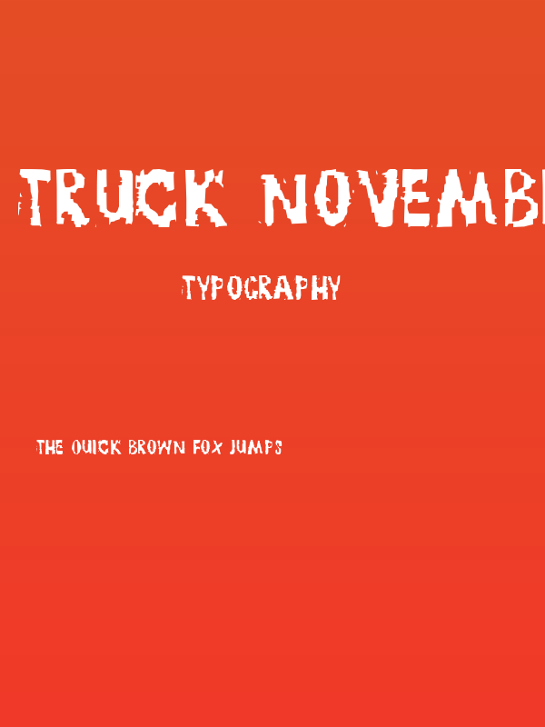 TRUCK NOVEMBRE GRUPPE Poster